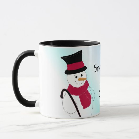 Snowman met Top Hat en Cane Mok (Links)