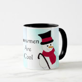 Snowman met Top Hat en Cane Mok (Voorkant rechts)