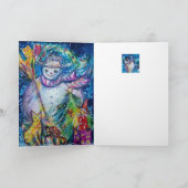 SNOWMAN MET TOYS EN CHRISTMAS TREE FEESTDAGEN KAART (Binnen)