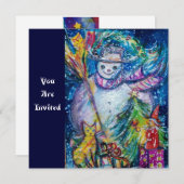 SNOWMAN MET TOYS, kerstfeest Kaart (Voorkant / Achterkant)