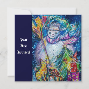 SNOWMAN MET TOYS, kerstfeest Kaart