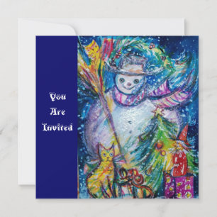 SNOWMAN MET TOYS, kerstfeest Kaart