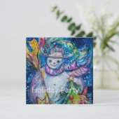 SNOWMAN MET TOYS, kerstfeestdag Kaart (Staand voorkant)