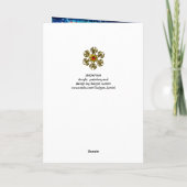 SNOWMAN MET TOYS, Kerstkruiige Hollybessen Feestdagen Kaart (Achterkant)