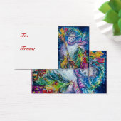 SNOWMAN MET TOYS, wit blauw geel Visitekaartjes (Bureau)