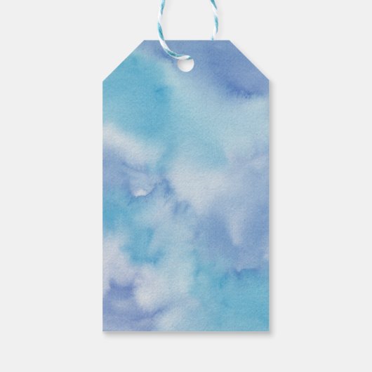 Snowman met vrolijk kerstfeest en glimlachen cadeaulabel (Achterkant)