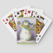 Snowman met Winter Mittens Speelkaarten (Achterkant)