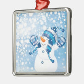 Snowman Metalen Ornament (Links)