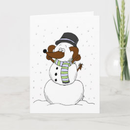 Snowman Midge "Vrolijk Kerstfeest & Nieuwjaar" Kaa Feestdagen Kaart