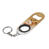 Snowman Mini Flessenopener (Voorkant Gekanteld)