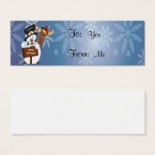 Snowman Mini Visitekaartjes (Voorkant /achterkant)