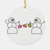 Snowman Mittens Ornament (Voorkant)