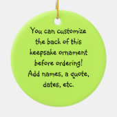 Snowman Mittens Ornament (Achterkant)