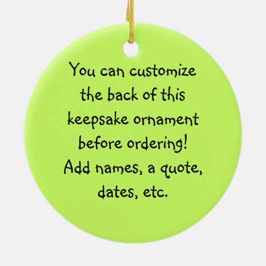 Snowman Mittens Ornament (Achterkant)