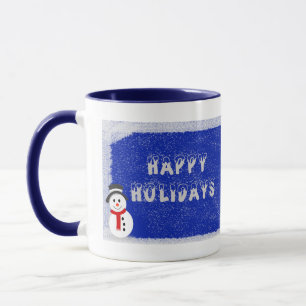 Snowman Mok Blue
