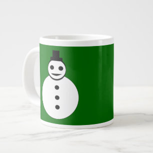 Snowman-Mok glimlachen Grote Koffiekop