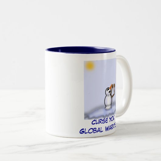 Snowman-Mok Tweekleurige Koffiemok (Voorkant rechts)