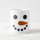 Snowman-Mok voor koffie of warme chocolade-cadeau Grote Koffiekop (Voorkant)