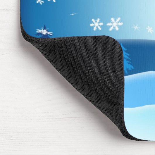 Snowman mousepad muismat (Hoek)