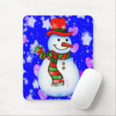 Snowman Mousepad Muismat (Met muis)