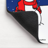 Snowman Mousepad Muismat (Hoek)