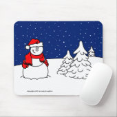 Snowman Mousepad Muismat (Met muis)