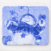 Snowman Mousepad Muismat (Voorkant)