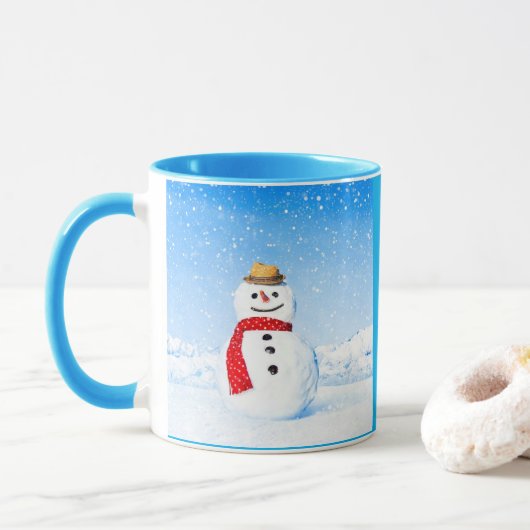 SNOWMAN MUGS MOK (Met donut)