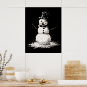 Snowman muur kunst poster (Keuken)
