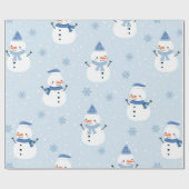 Snowman naadloos patroon, winterachtergrond, winte cadeaupapier (Vlak)