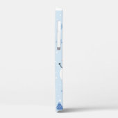 Snowman naadloos patroon, winterachtergrond, winte Case-Mate iPhone case (Achterkant / Links)