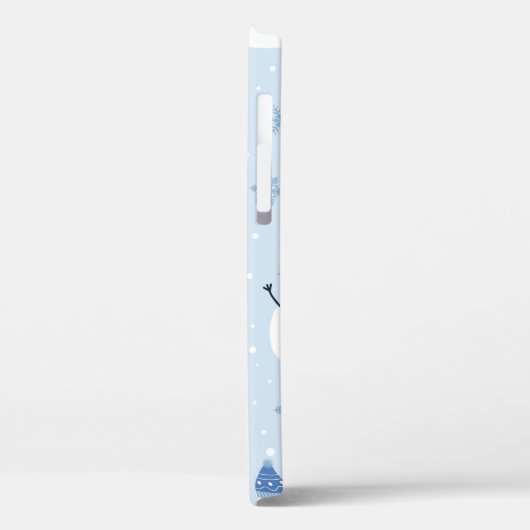 Snowman naadloos patroon, winterachtergrond, winte Case-Mate iPhone case (Achterkant / Links)