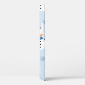 Snowman naadloos patroon, winterachtergrond, winte Case-Mate iPhone case (Achterkant / Rechts)
