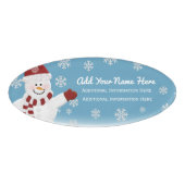 Snowman Name Tag (Voorkant)