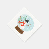 Snowman Napkin Servet (Hoek)