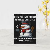 Snowman Need You Fart Hard You Chapstick When So M Kaart (Gele Bloem)