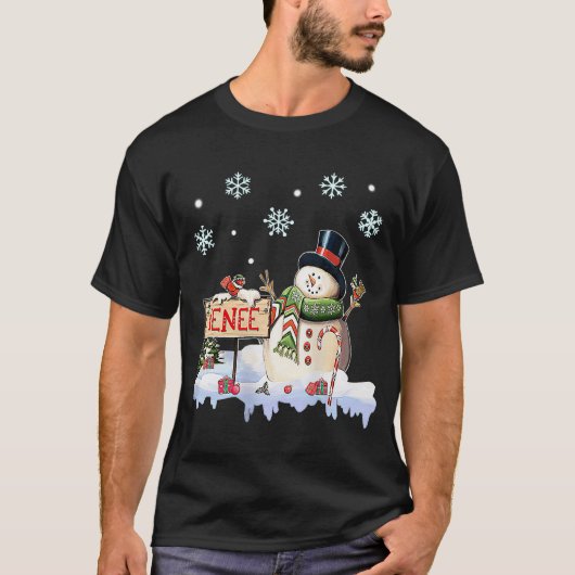 Snowman nenee Freeze Kerstfeest T-shirt (Voorkant)