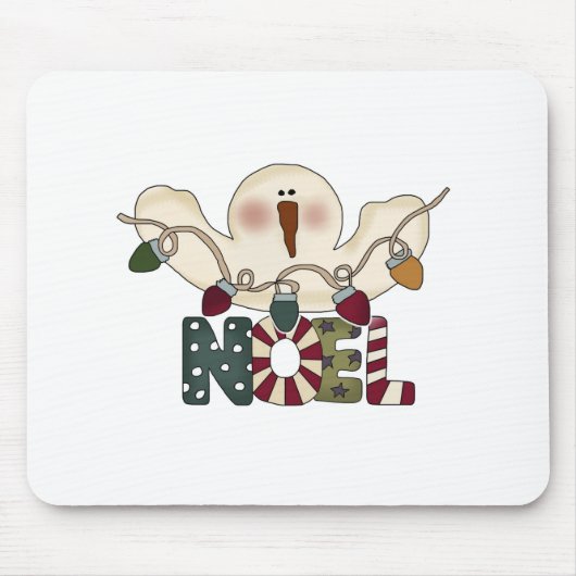 Snowman Noel T-shirts en cadeaus Muismat (Voorkant)