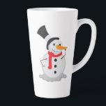 Snowman Nose Touch Christmas Mok! Latte Mok<br><div class="desc">Begin uw vakantie ochtenden met een mok die een beetje ijzig plezier brengt! Deze feestelijke kerst mok is voorzien van een schattige sneeuwman brutaal aanraken van zijn neus, herinnert u eraan om koel en speels het hele seizoen lang te blijven. Perfect voor het nippen van warme cacao, koffie of thee...</div>