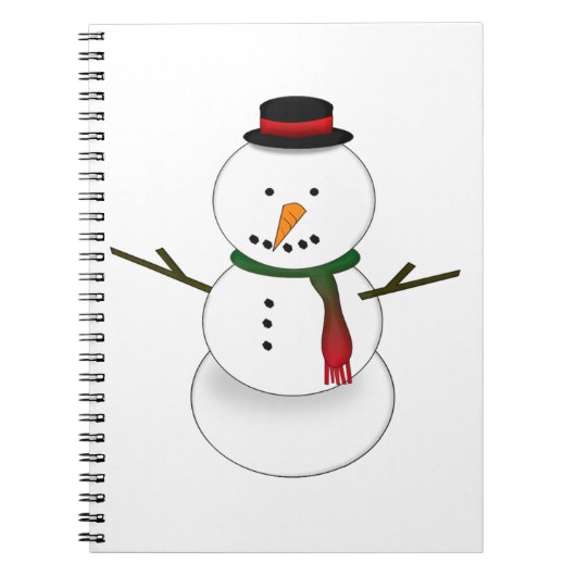 Snowman Notebook Notitieboek (Voorkant)