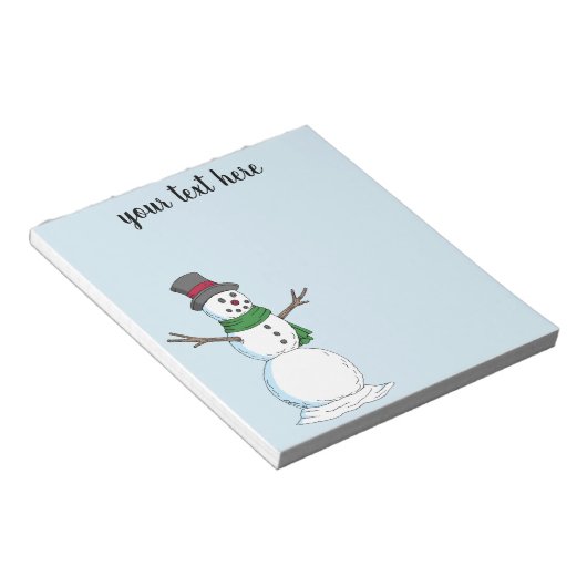 Snowman Notitieblok (Schuin)