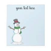 Snowman Notitieblok (Voorkant)