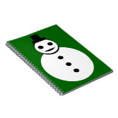 Snowman-Notitieboek glimlachen Notitieboek (Rechterzijde)