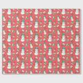 Snowman Nurse Wrapping Paper Cadeaupapier (Vlak)