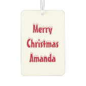 Snowman Nutkraker - Gepersonaliseerde tekst Luchtverfrisser (Achterkant)