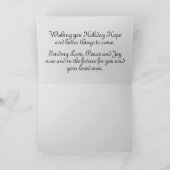 Snowman Old Silk Top Hat Feestdagen Kaart (Binnen)