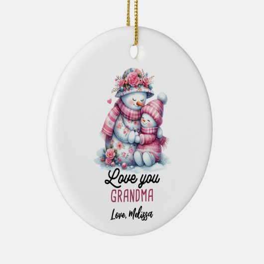Snowman Oma Ornament (Rechts)