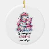 Snowman Oma Ornament (Achterkant)