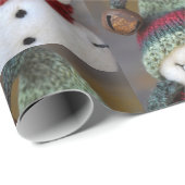Snowman-omslagpapier voor kerstfeestdagen cadeaupapier (Rol Hoek)