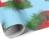 Snowman on ornament cadeaupapier (Rol Hoek)